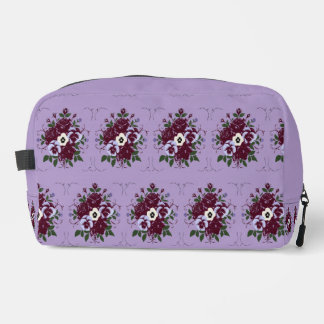 Neceser Trousse de Toilette Motif Floral Violettes