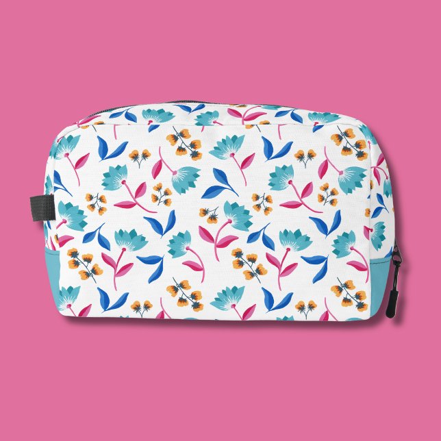 Neceser Tulipana floral abstracta colorida (Colourful abstract tulip floral toiletry bag)