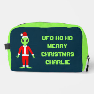 Neceser UFO Ho Padre Personalizado alienígena de Navidad