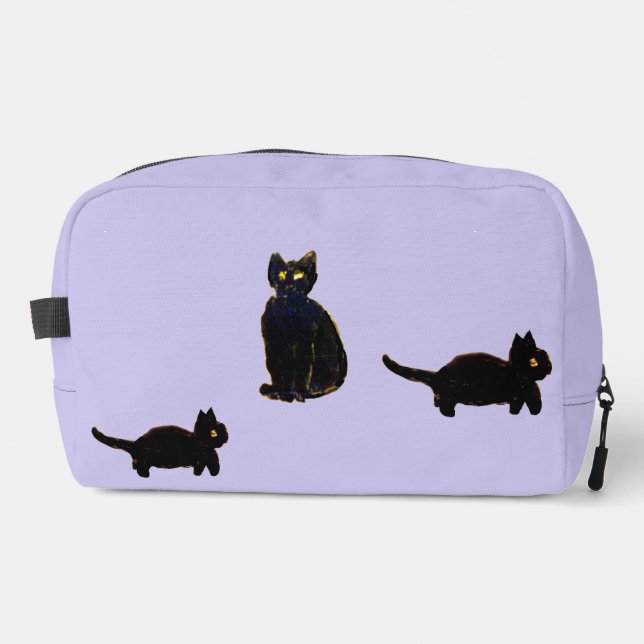 Neceser Un trío de gatos negros muy bonitos (Anverso)