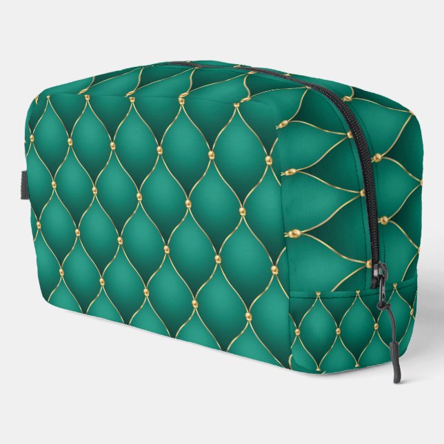 Neceser Verde Esmeralda Ogee Oro Diamantes (Esquina derecha)