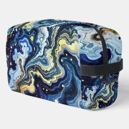 Neceser Vibrant Swirls of Blue and Gold 5