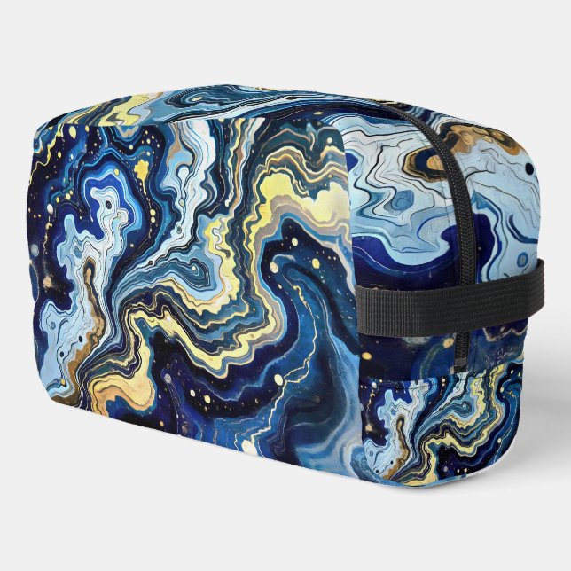 Neceser Vibrant Swirls of Blue and Gold 5 (Esquina izquierda)