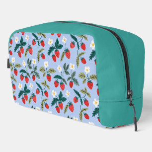 Neceser Vintage Cottagecore Strawberry Pattern