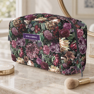 Neceser Vintage floral monogramado colorido 