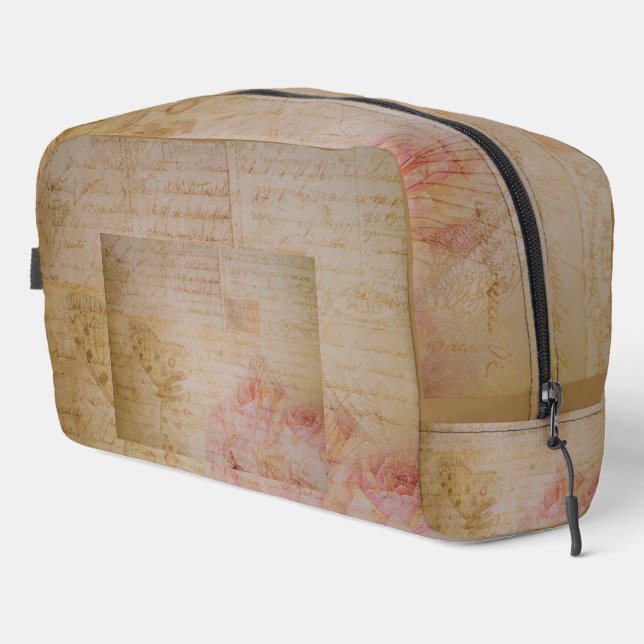 Neceser Vintage Shabby Chic Butterfly Script Antiguo (Esquina derecha)