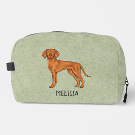 Neceser Vizsla Húngaro Perro Pointer Lindo Con Nombre Verd