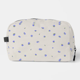 Neceser Warm Stone Japanese Gentian Floral Pattern