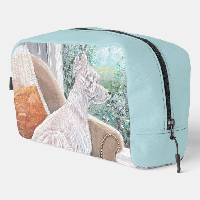 Neceser Westie Mirando hacia fuera una ventana (Esquina derecha)