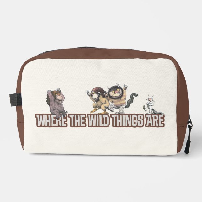 Neceser Where the Wild Things Are Characters on Logo (Anverso)