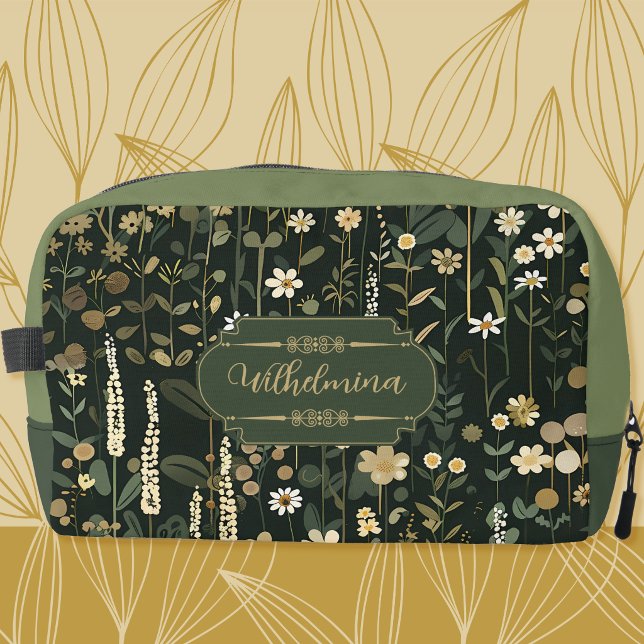 Neceser Wilhelmina Dark Daisy Floral (Subido por el creador)