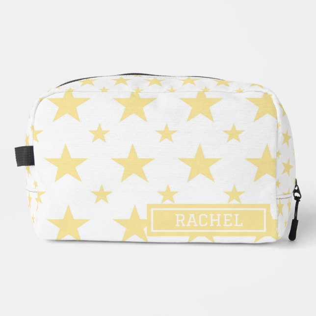 Neceser Yellow Stars Pattern Pretty Constellation Cosmetic (Anverso)