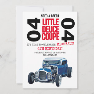 NECESIDAD 4 VELOCIDAD Deuce Coupe Invitación al cu