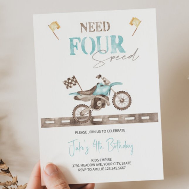 Necesidad de cuatro invitaciones de cumpleaños en  (Subido por el creador)
