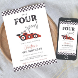 Necesidad de cuatro velocidades Plantilla de invit