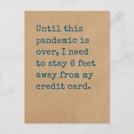 Necesidad de permanecer a 6 pies de mi tarjeta de