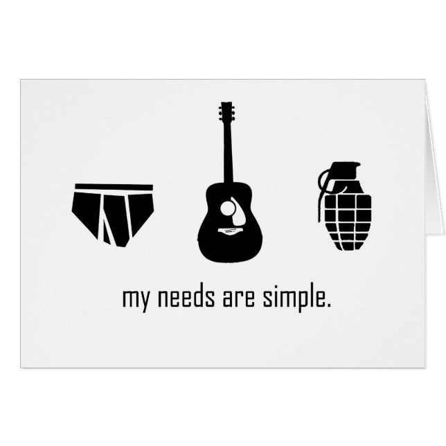 Necesidades simples (Anverso (Horizontal))