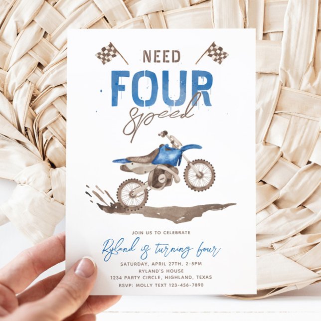 Necesita 4 Invitaciones de Cumpleaños de Velocidad (Subido por el creador)