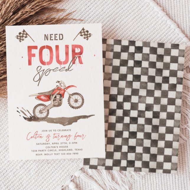 Necesita 4 Invitaciones de Cumpleaños de Velocidad (Subido por el creador)