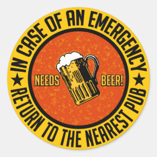 ¡NECESITA CERVEZA! pegatinas