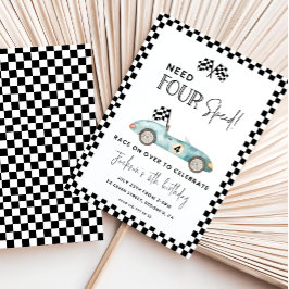 Necesita invitación de cumpleaños de cuatro veloci