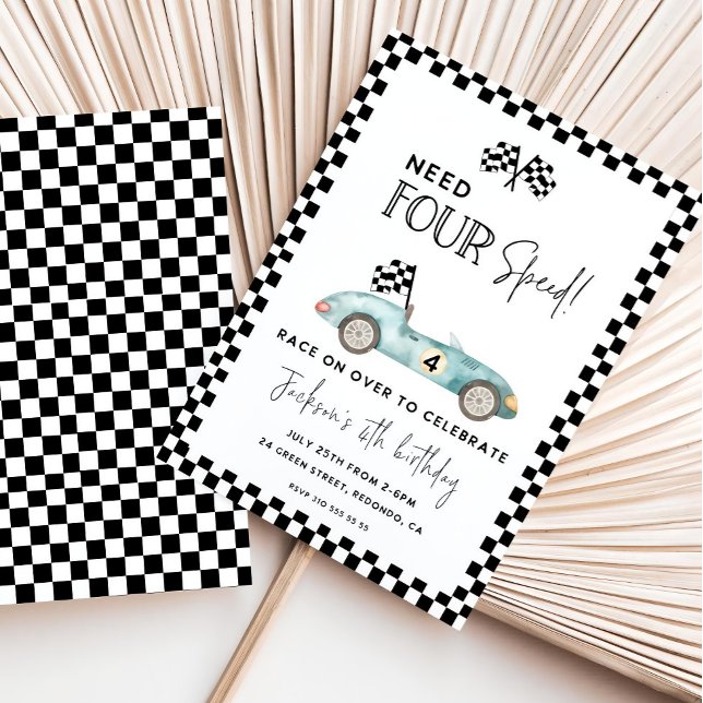 Necesita invitación de cumpleaños de cuatro veloci (Subido por el creador)