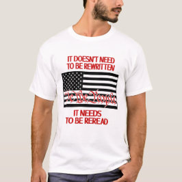 Necesita ser releído camiseta de los hombres