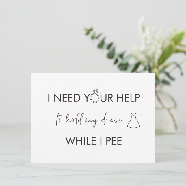 Necesita su tarjeta plana de propuesta de ayuda pa (Anverso de pie)