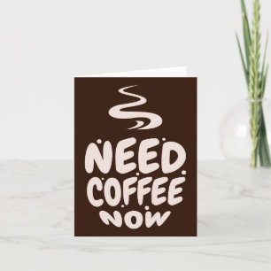 Necesita tarjeta de nota para café ahora