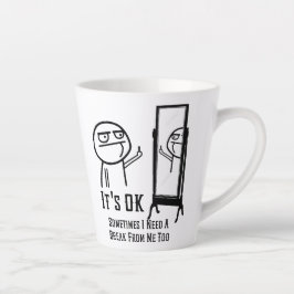 Necesita una pausa en la taza de latte