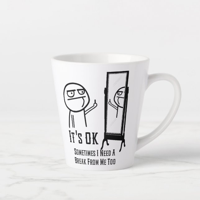 Necesita una pausa en la taza de latte (Derecha)