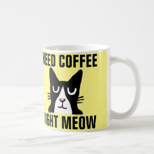 NECESITE EL MAULLIDO CORRECTO del CAFÉ, tazas de