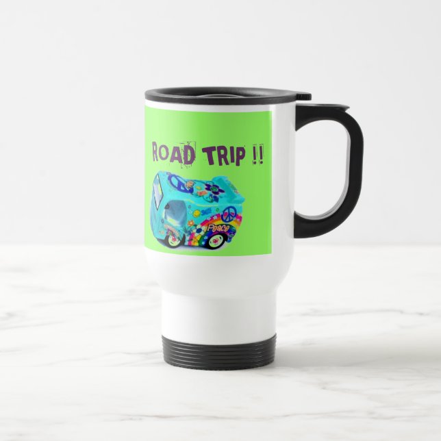 ¿"NECESITE UNA ROTURA? VIAJE POR CARRETERA!" taza (Derecha)