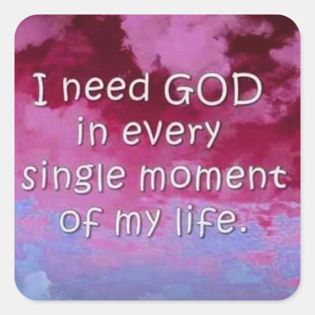 Necesito a los Pegatinas de la Plaza de Dios, Glos (Anverso)