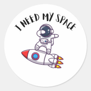 Necesito a mi Pegatina astronauta espacial
