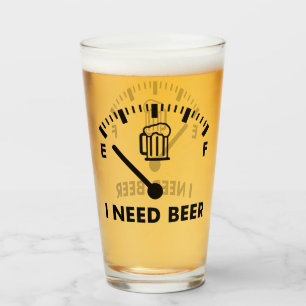 Necesito Beer Funny Fiesta Glass