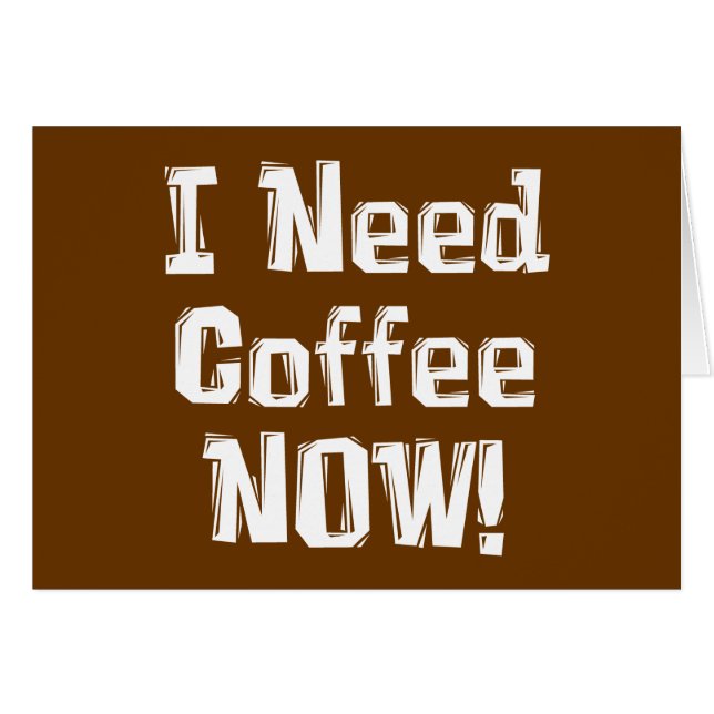 ¡Necesito Café AHORA! Regalos (Anverso (Horizontal))