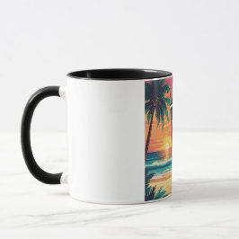 Necesito café y una taza de viaje tropical para va