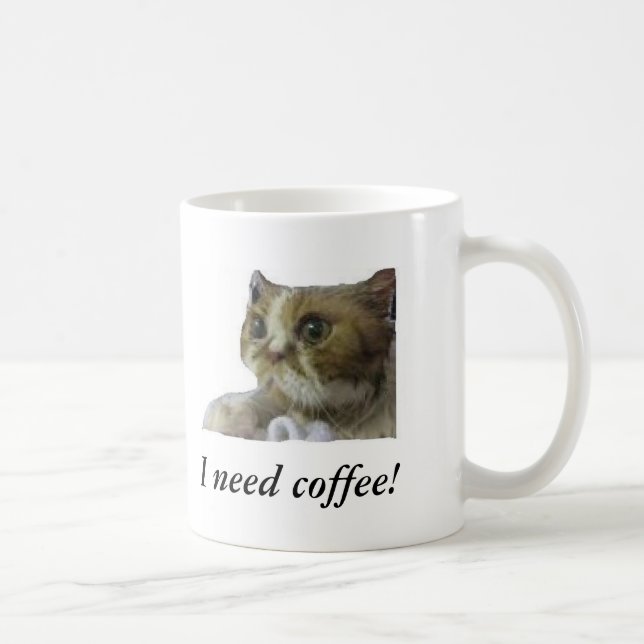 ¡Necesito el café! taza (Derecha)