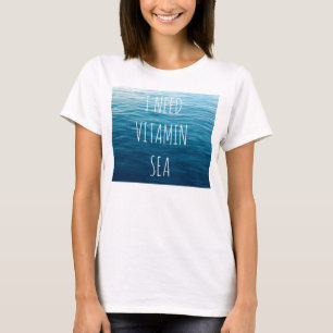 NECESITO EL MAR de la VITAMINA - camiseta con el