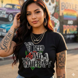 Necesito terapia de tinta camiseta