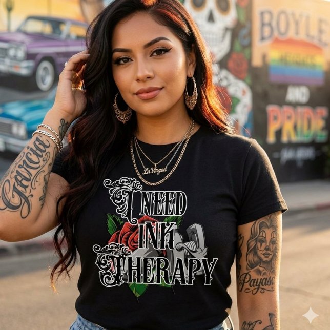 Necesito terapia de tinta camiseta (I need ink therapy T-shirt)