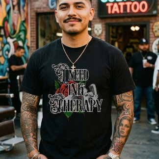 Necesito terapia de tinta camiseta
