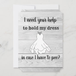 Necesito tu ayuda para orinar Invitación de boda M