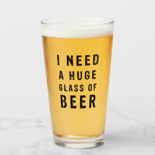 Necesito un vaso enorme de cerveza