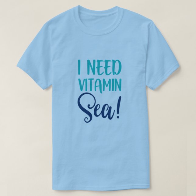 Necesito una camiseta de Vitamina Sea (Diseño del anverso)