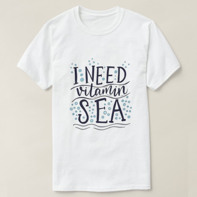 Necesito una camiseta de Vitamina Sea (Diseño del anverso)