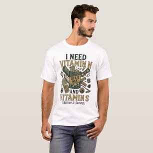 Necesito Vitamina N y Vitamina S Camiseta Divertid