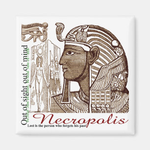 Necrópolis fuera de la vista fuera del imán de l