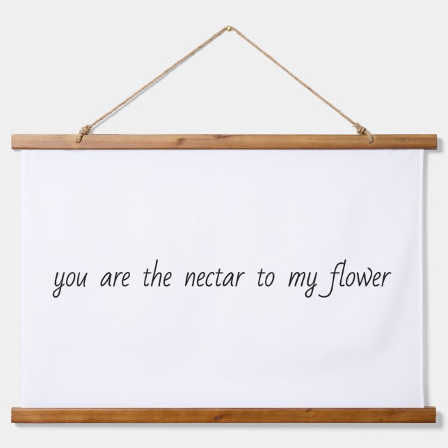 Néctar A Mi Tapiz De Muro De Madera De Flores (Anverso )